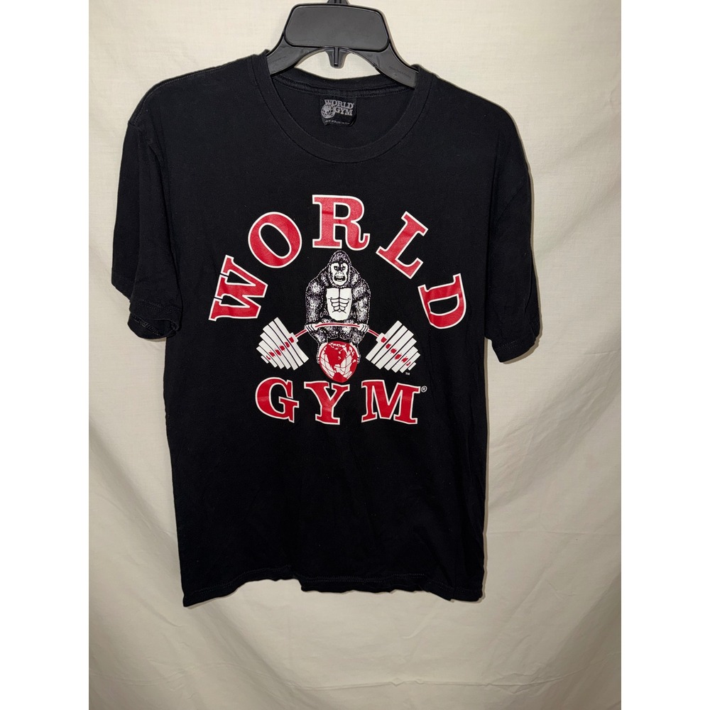 Woman World Gym Gorilla Graphic T-Shirt black Bodybuilding Medium